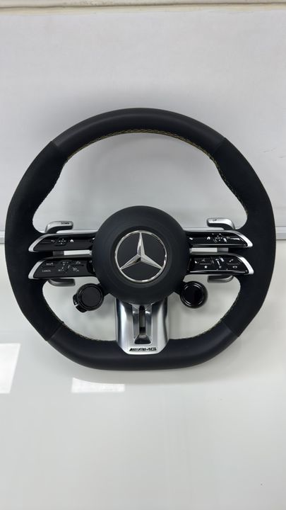 Mercedes-AMG Performance Steering Wheel Alcantara Yellow Stitch