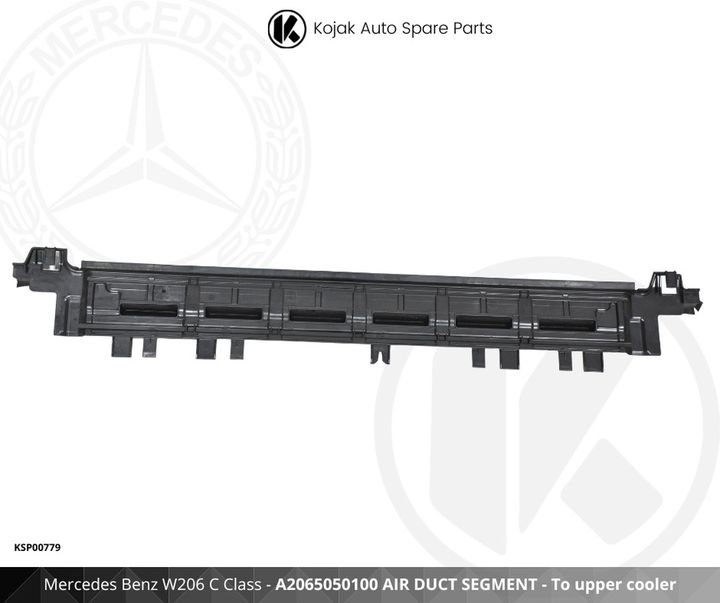 Mercedes Benz W206 C Class Air Duct Segment - To upper cooler
