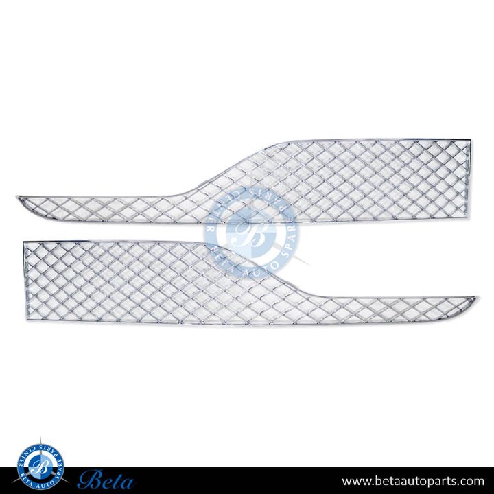 Bentley Continental GT (2016-2017), Front Bumper Lower Grilles (Chrome), China, 3W3807681R / 3W3807682R