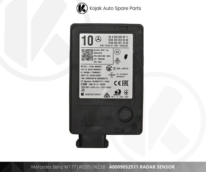 Mercedes-Benz Radar Sensor A0009052511 for W177 W205 W238