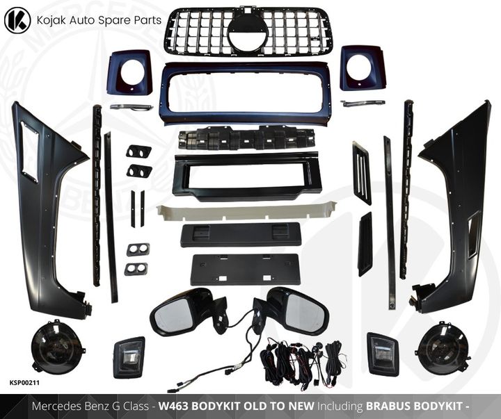 Mercedes-Benz G-Class W463 Brabus Style Body Kit (Old to New Conversion)