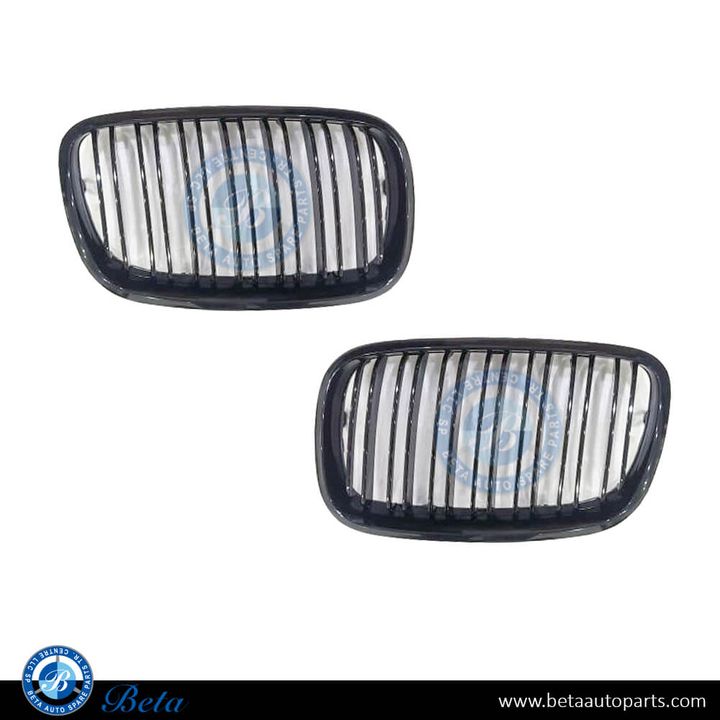 BMW X5 / X6 E70 / E71 (2007-2014), Radiator Grille M Look (Gloss Black), China, 51137157687 / 51137157688