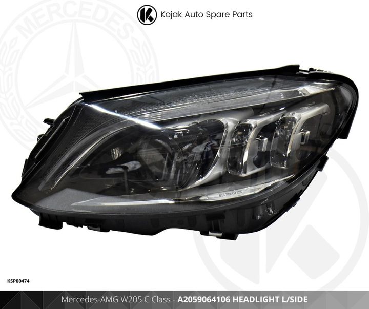 Headlight Left Mercedes-AMG C Class W205 Multibeam LED