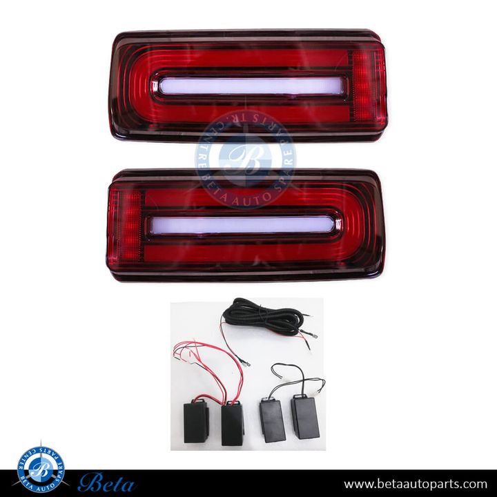 Mercedes G-Class W463 (1992-2017), Tail Lamp Upgrade to 2018 Look (Red), China, 4639068100 / 4639068300