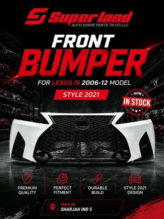 Lexus IS250 IS350 Front Bumper 2021 Style Conversion