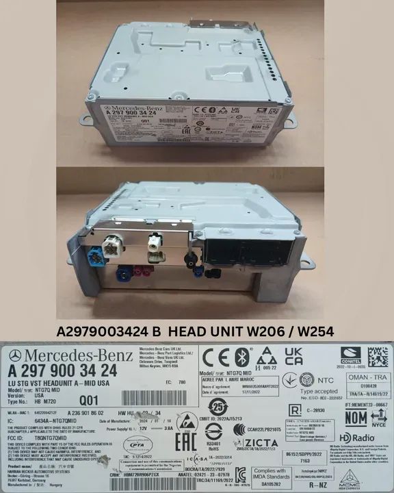 HEAD UNIT W206 / W254