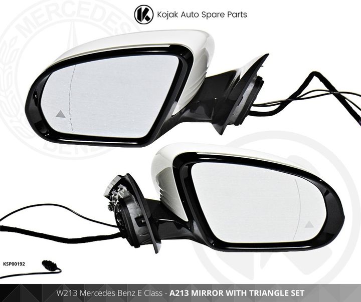 Mercedes Benz E Class W213 Side Mirror Set with Blind Spot Monitor