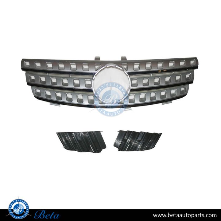 Mercedes ML-Class W164 (2005-2008), Radiator Grille (Silver), China, 1648800685