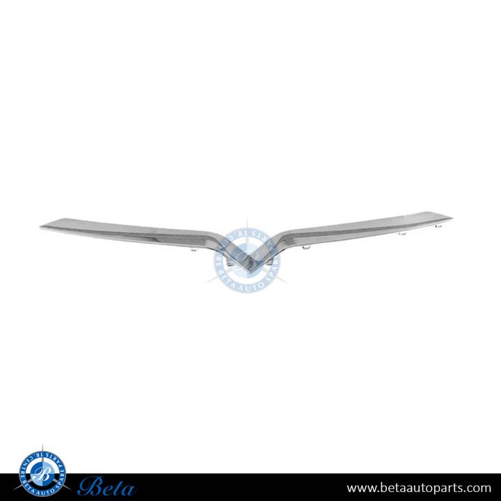Tesla Model X (2015-2021), Front Bumper V Moulding (Chrome), China, 1047022-00-D