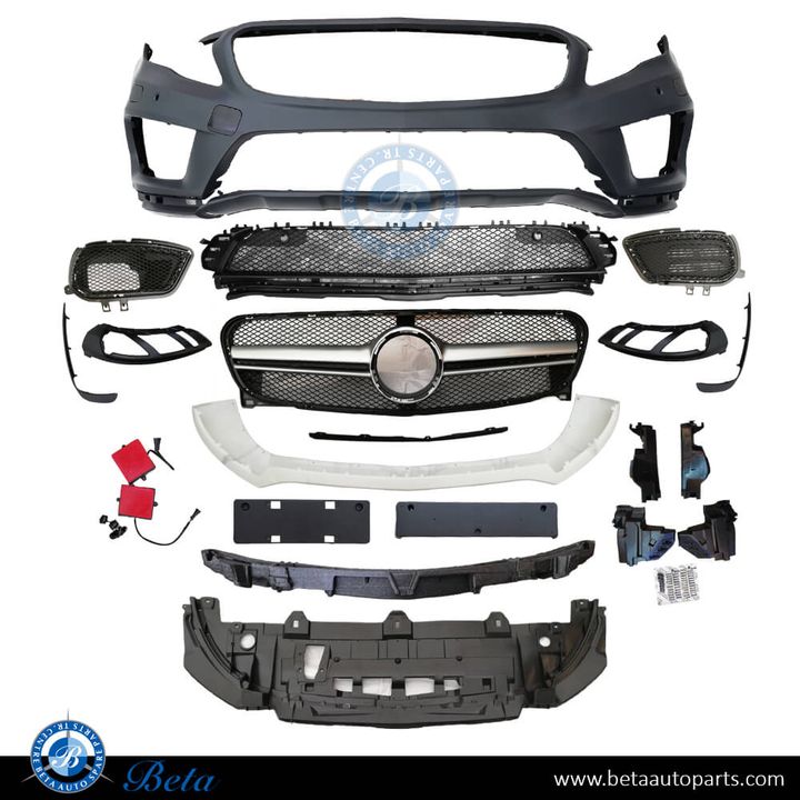 Mercedes GLA-Class X156 (2014-2016), Front Bumper GLA45 with Radiator Grille, China, 1568803440