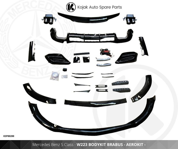 Mercedes Benz S Class W223 Brabus Aerokit Body Kit