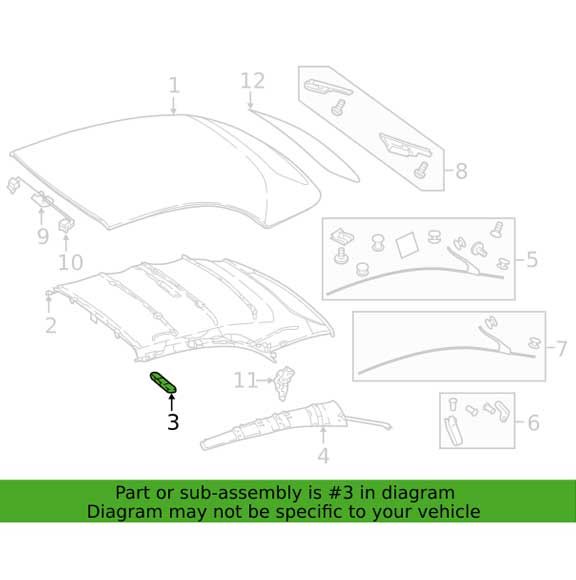 Mercedes Benz Genuine INTERIOR LAMP 23890605019051