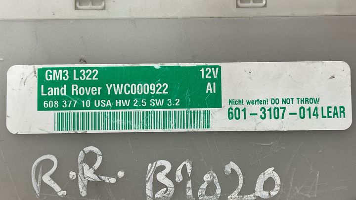 Body Control Module/BCM - 2006 Land Rover RANGE ROVER VOGUE