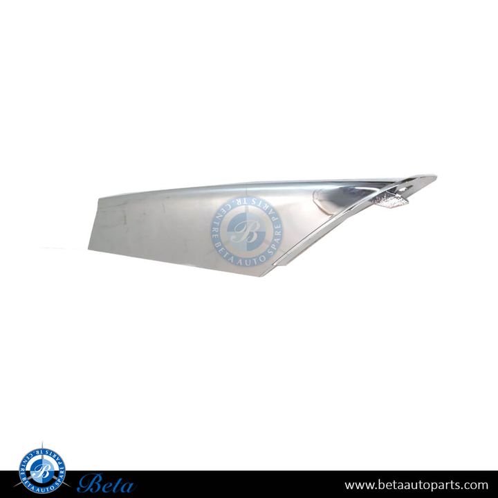 Tesla Model S (2017-2021), Fog Lamp Cover Upper Moulding - Chrome (Left), China, 1056378-00-C