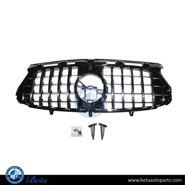 Mercedes GLA-Class H247 (2021-2023), Radiator Grille GT Look Fit for Normal AMG / GLA35 / GLA45 (Black & Chrome), China, 2478801606