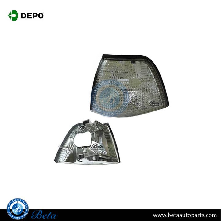BMW 3 Series E36 (1991-1997), Corner Lamp for 4 Door - White (Left), Depo, 9403095