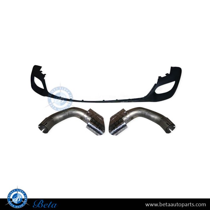 BMW X6 F16 (2015-2019), Rear Diffuser M Look with Exhaust Tips, China, 51127413501