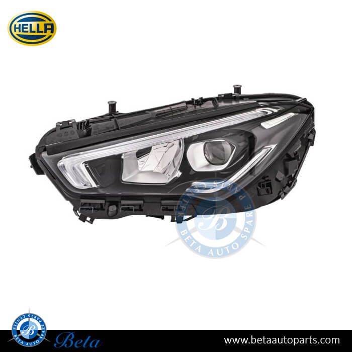 Mercedes CLA-Class C118 (2019-Up), Headlamp Static LED (Left), Hella, 1189063900 / 1189062500