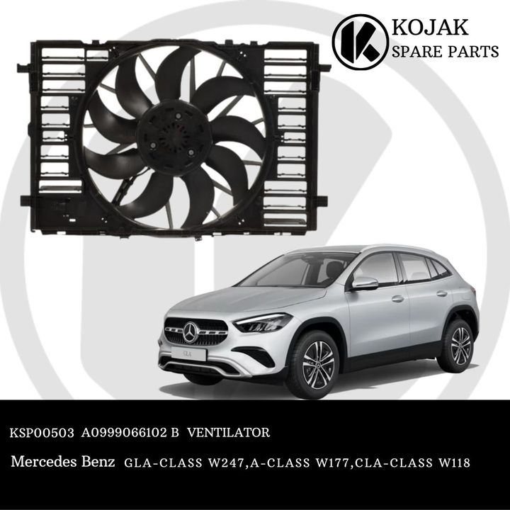 Radiator Cooling Fan for Mercedes-Benz GLA-Class W247, A-Class W177, CLA-Class W118