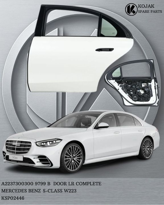 Door Rear Left Complete Mercedes-Benz S-Class W223