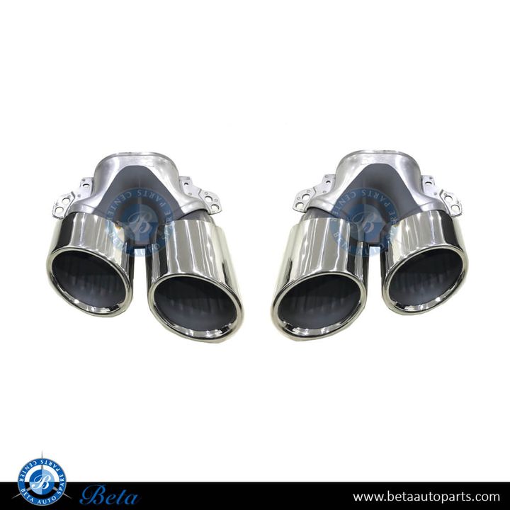 Mercedes A-Class / CLA-Class W177 / C118 / C167 / H247 (2019-Up), Exhaust Tips AMG A45/CLA45/GLE53/GLA45 (Silver), China, 0004901300 / 0004901400