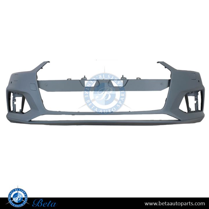Audi A5 (2017-2019), Front Bumper with PDC with Washer, Taiwan, 8W6807065D