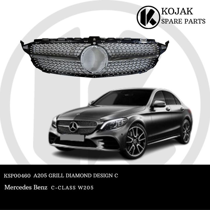 Mercedes-Benz C-Class W205 Diamond Design Front Grille
