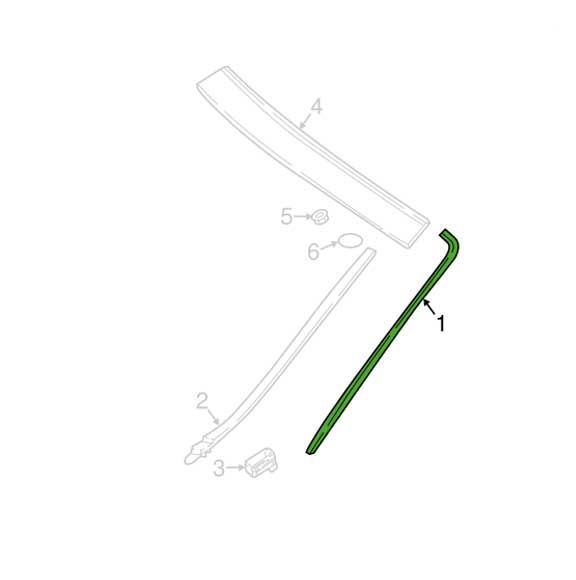 Mercedes Benz Genuine TRIM STRIP 23869003032B53