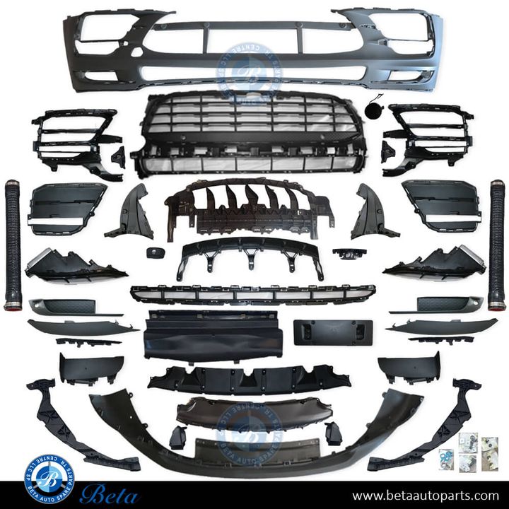 Porsche Macan (2019-Up), Front Bumper with DRL, China, 95B807221K