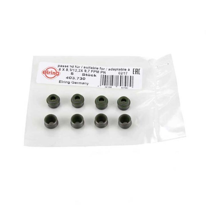 ELRING (ELR # 403.730) VALVE OIL SEAL set (1 PACKET 8 PCS) For Mercedes Benz 0000535658