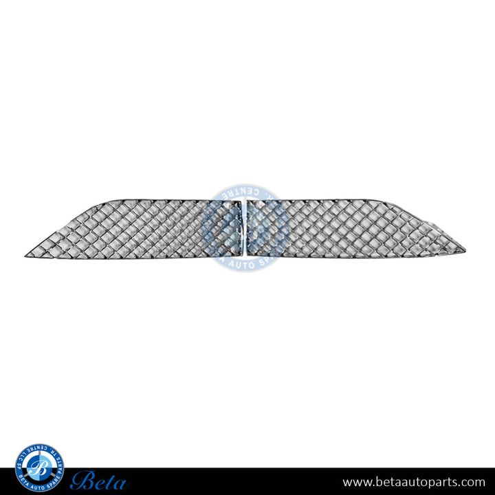 Bentley Bentayga (2020-Up), Front Bumper Lower Grille without ACC (Chrome), China, 36A807675K / 36A807676E