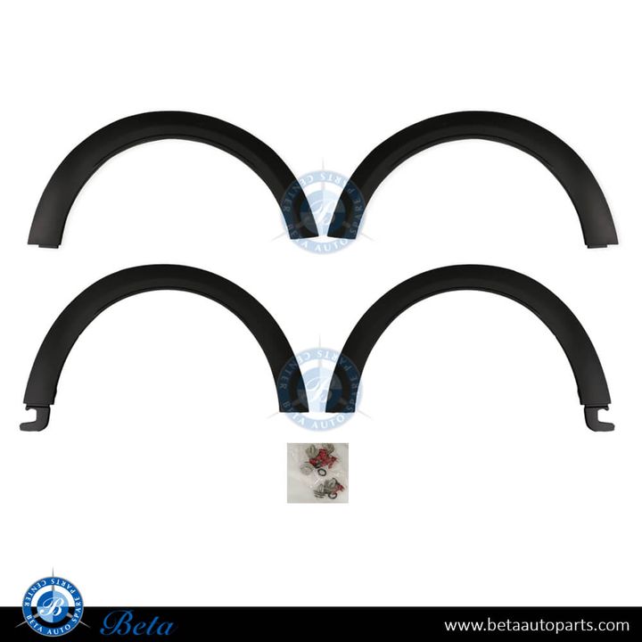 Mini Hatch F56 / F57 LCI (2021-2023), Wheel Arches JCW, China, 51115A37F1, 51115A37F2, 51119450667, 51119450668