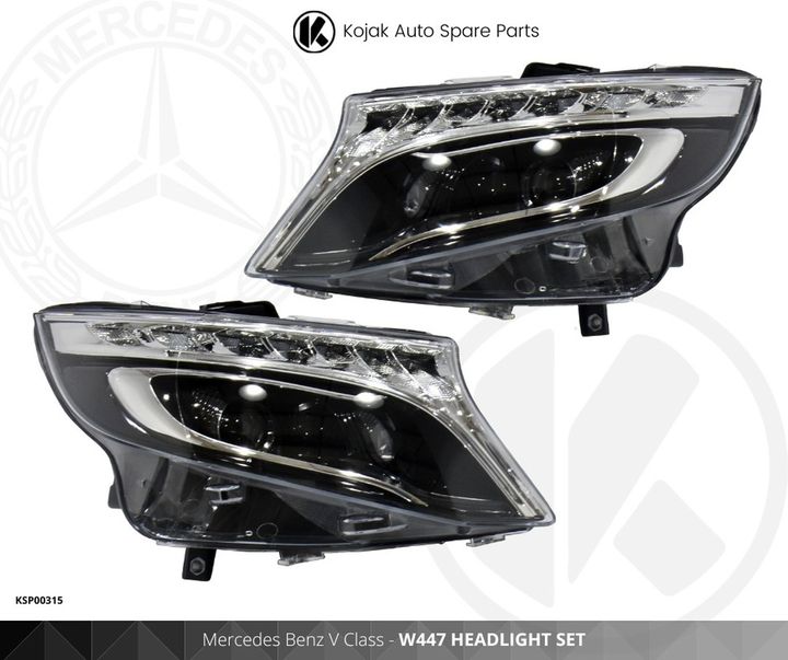 Mercedes Benz V Class W447 Headlight Set