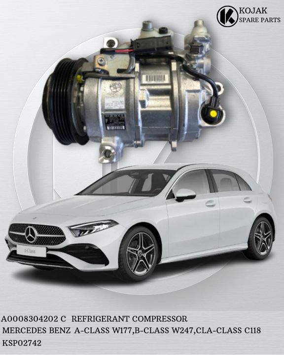 Mercedes Benz A-Class W177 B-Class W247 CLA-Class C118 Refrigerant Compressor