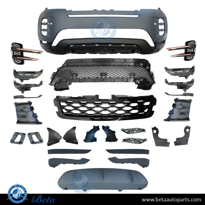 Range Rover Evoque (2019-Up), Front Bumper R Dynamic with Park Assist without Washer, China, LR117411