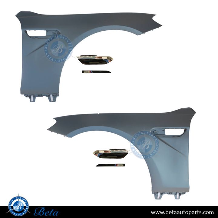 BMW 6 Series F06 (2012-2018), Front Fenders M6 Look, China, 41358052621 / 41358052622