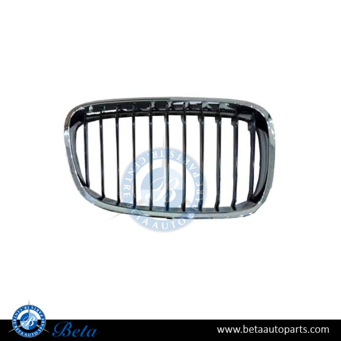 BMW 1 Series F20 / F21 (2012-2014), Radiator Grille for Basis - Black and Chrome (Right), Taiwan, 51137239022