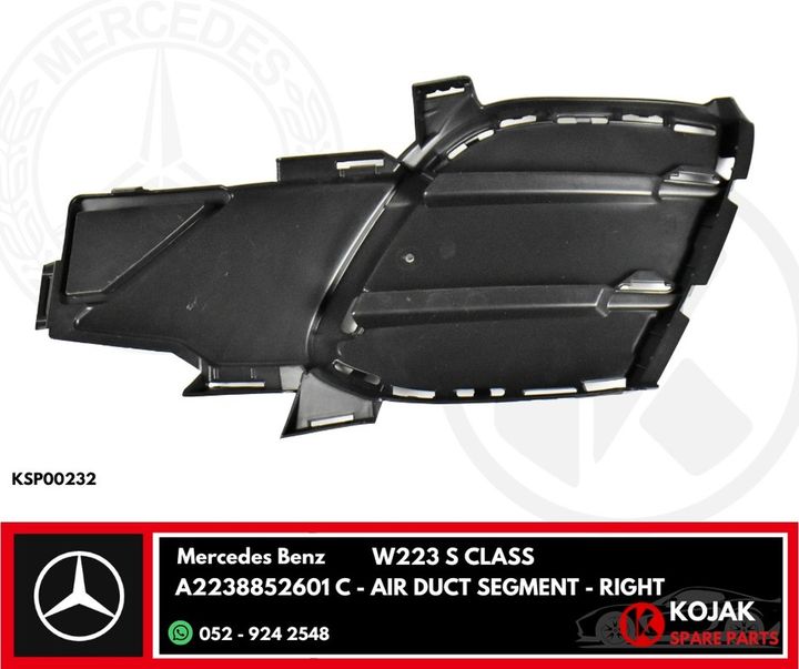 Mercedes Benz W223 S Class Air Duct Segment Right