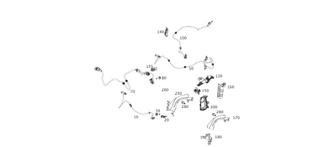 Mercedes Benz Genuine ELECTRICAL WIRING HARNESS 2135404517
