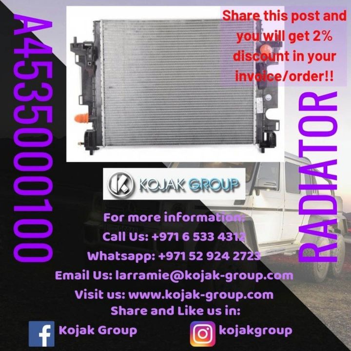 Radiator Mercedes-Benz Smart Fortwo/Forfour W453