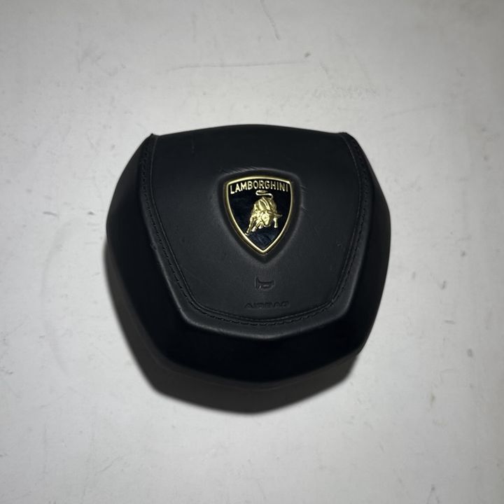 Lamborghini Revuelto Steering Wheel Airbag Module Black Leather