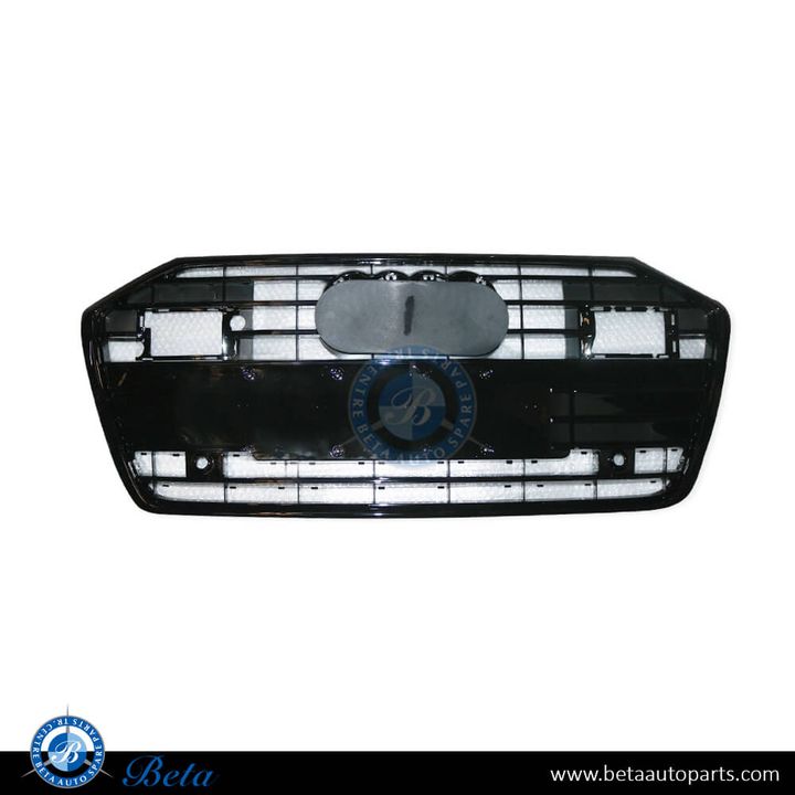Audi A6 S-Line (2019-2024), Radiator Grille with ACC (Gloss Black), China, 4K0853651T94