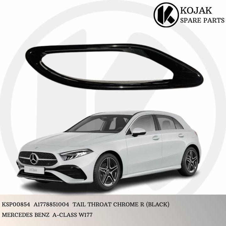 Tail Throat Right Mercedes-Benz A-Class W177 Black