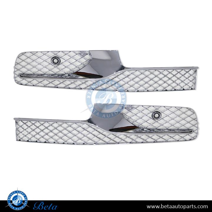 Bentley Flying Spur (2016-2019), Front Bumper Lower Grilles (Chrome), China, 4W0807647H / 4W0807648R