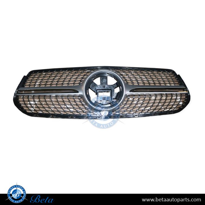 Mercedes GLE-Class W167 / C167 (2019-2023), Radiator Grille Diamond Look for AMG Bumper (Silver), China, 1678886100