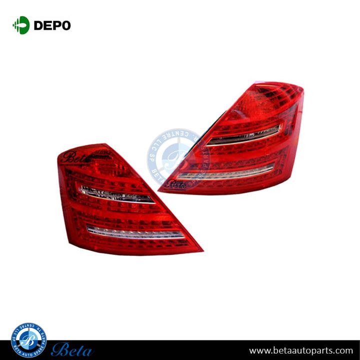 Mercedes S-Class W221 (2006-2009), Tail Lamps Upgrade to 2010 Look, Depo