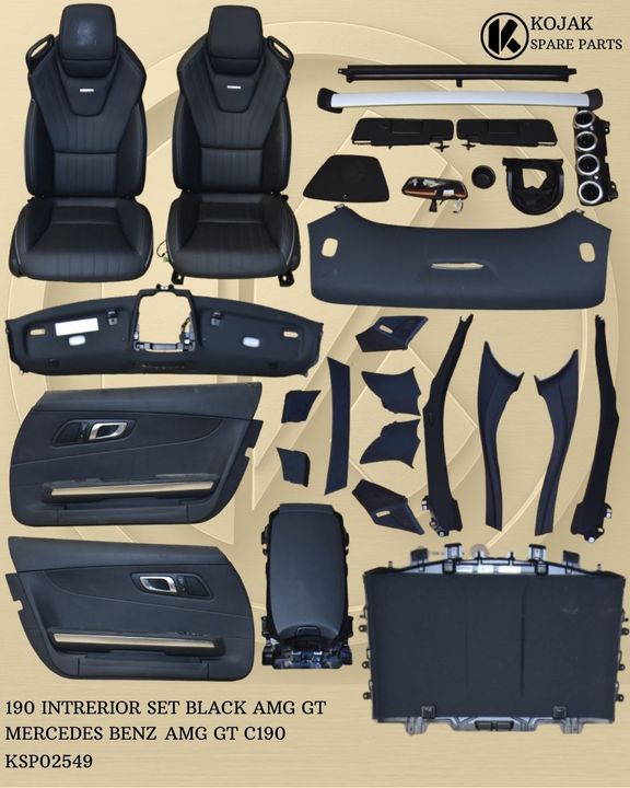 Mercedes-Benz AMG GT C190 Black Interior Set