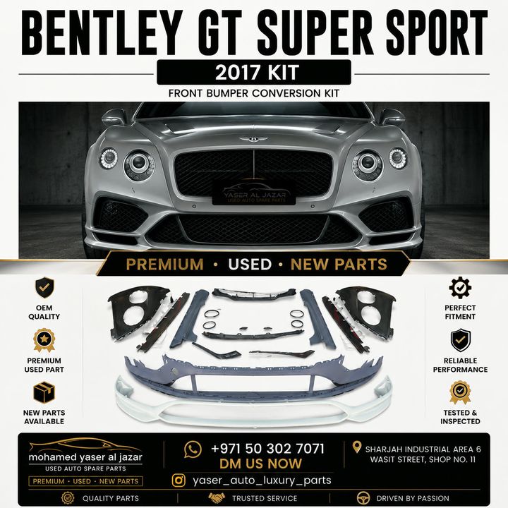 Bentley GT Super Sport 2017 Front Bumper Conversion Kit