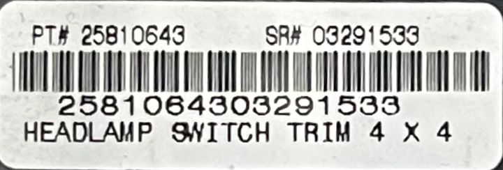 Headlight Fog Light Lamp Control Switch - 2010 GMC Sierra