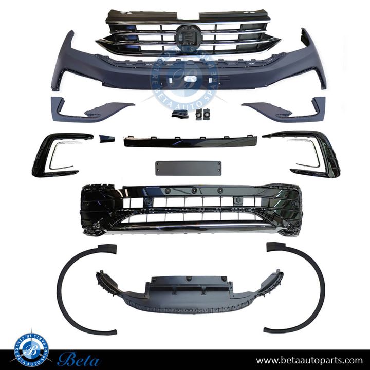 Volkswagen Tiguan R-Line (2021-2024), Front Bumper with Radiator Grille, China, 5NA807217DM